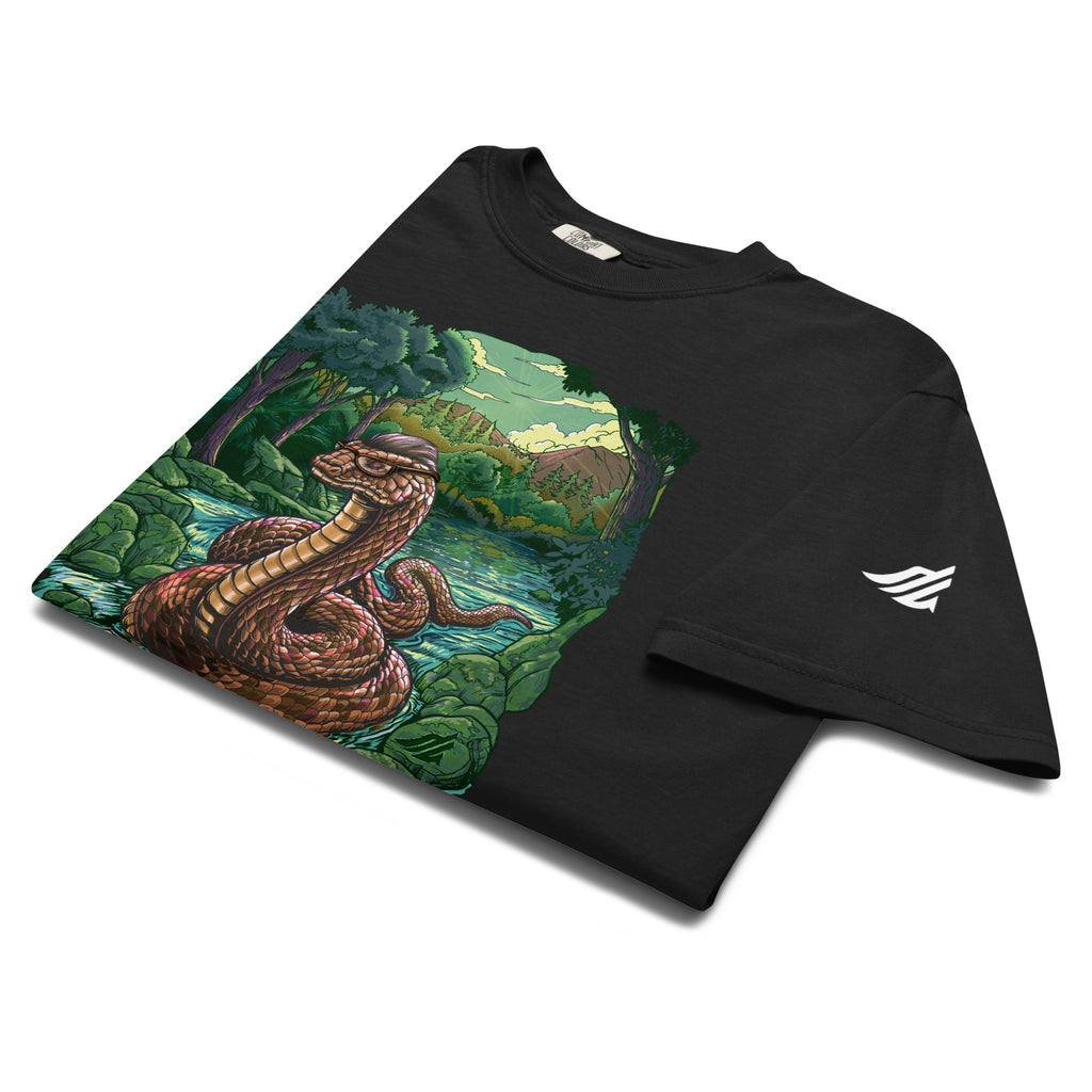 T-shirt Le Serpent dans le ruisseau animal totem Alpha Vibes